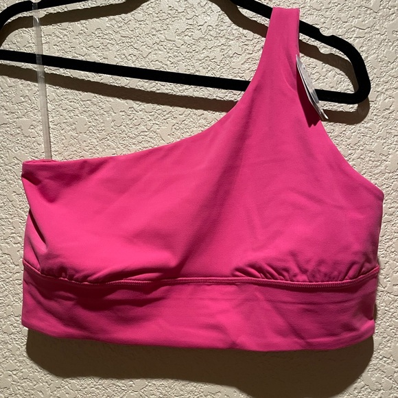 NWT Lululemon Align Asymmetrical Sports Bra  Sonic Pink Color Size 12 A/B - Picture 8 of 9